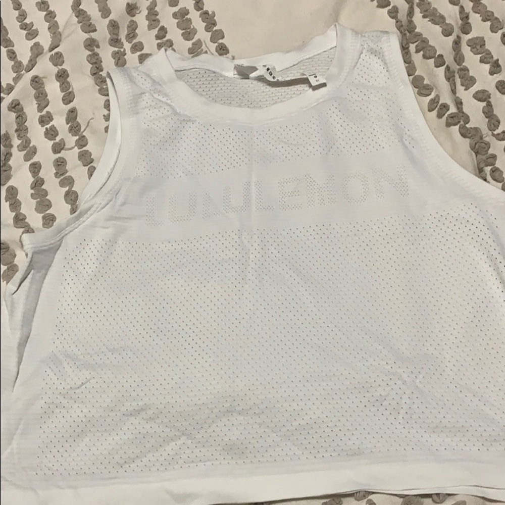 LULULEMON LOGO TANK TOP SZ 10